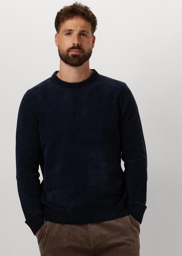 ANERKJENDT Heren Truien & Vesten Aksune Chenille Knit Donkerblauw - Foto 4