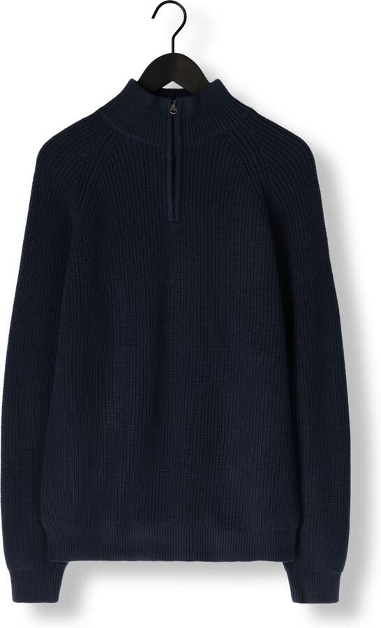 ANERKJENDT Heren Truien & Vesten Aksune Patent Half Zip Knit Donkerblauw - Foto 3