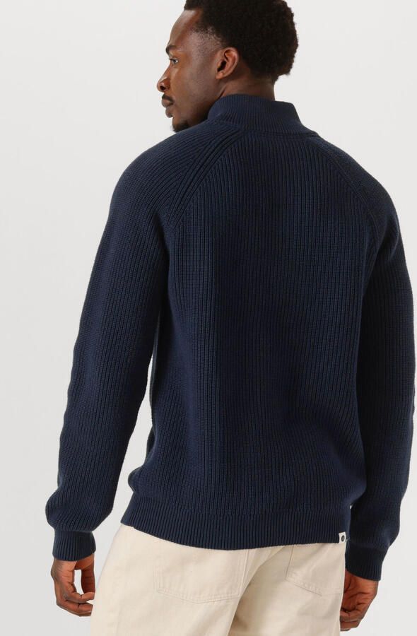 ANERKJENDT Heren Truien & Vesten Aksune Patent Half Zip Knit Donkerblauw - Foto 2