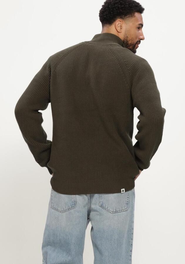 ANERKJENDT Heren Truien & Vesten Aksune Patent Half Zip Knit Donkergroen - Foto 2
