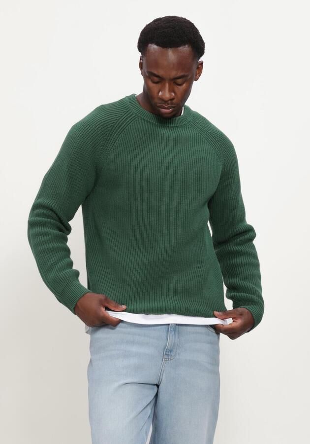 ANERKJENDT Heren Truien & Vesten Aksune Patent Knit Donkergroen