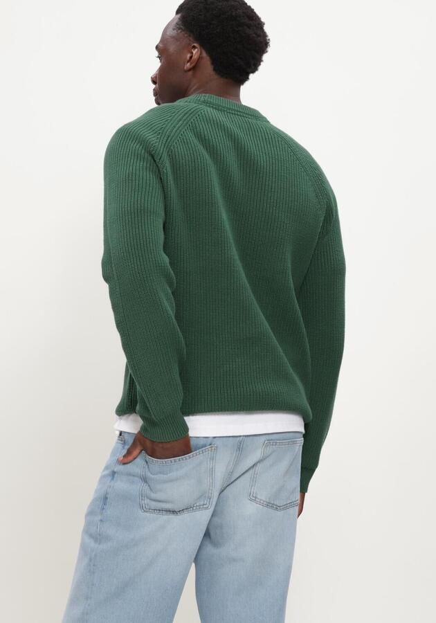 ANERKJENDT Heren Truien & Vesten Aksune Patent Knit Donkergroen - Foto 3