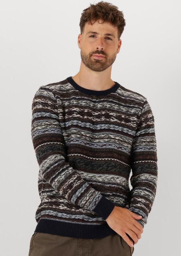 ANERKJENDT Heren Truien & Vesten Aksune Reverse Inka Knit Multi - Foto 4