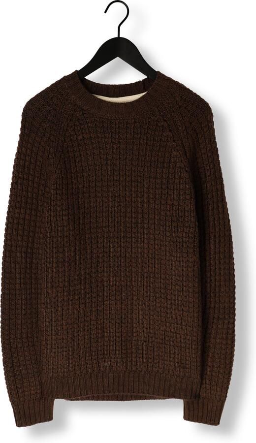 ANERKJENDT Heren Truien & Vesten Aksune Structure Knit Bruin - Foto 3