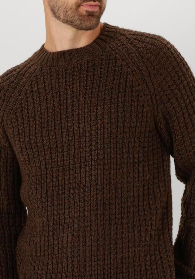 ANERKJENDT Heren Truien & Vesten Aksune Structure Knit Bruin - Foto 2
