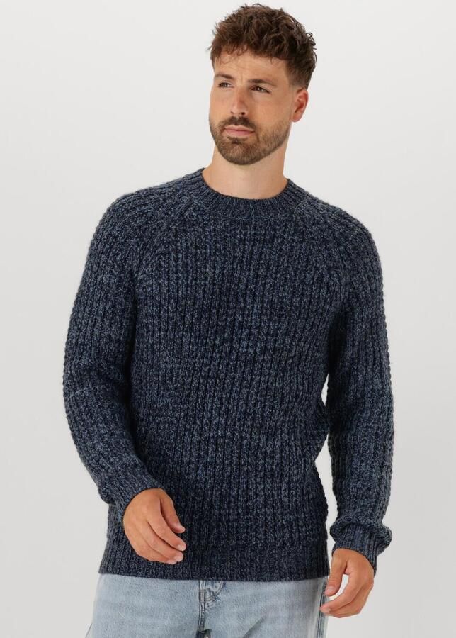 ANERKJENDT Heren Truien & Vesten Aksune Structure Knit Donkerblauw - Foto 4