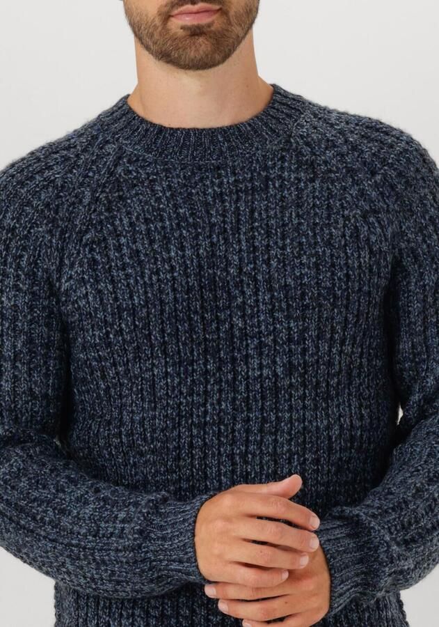 ANERKJENDT Heren Truien & Vesten Aksune Structure Knit Donkerblauw
