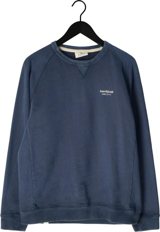 ANERKJENDT Heren Truien & Vesten Aktin Japanese Sweat Donkerblauw - Foto 3