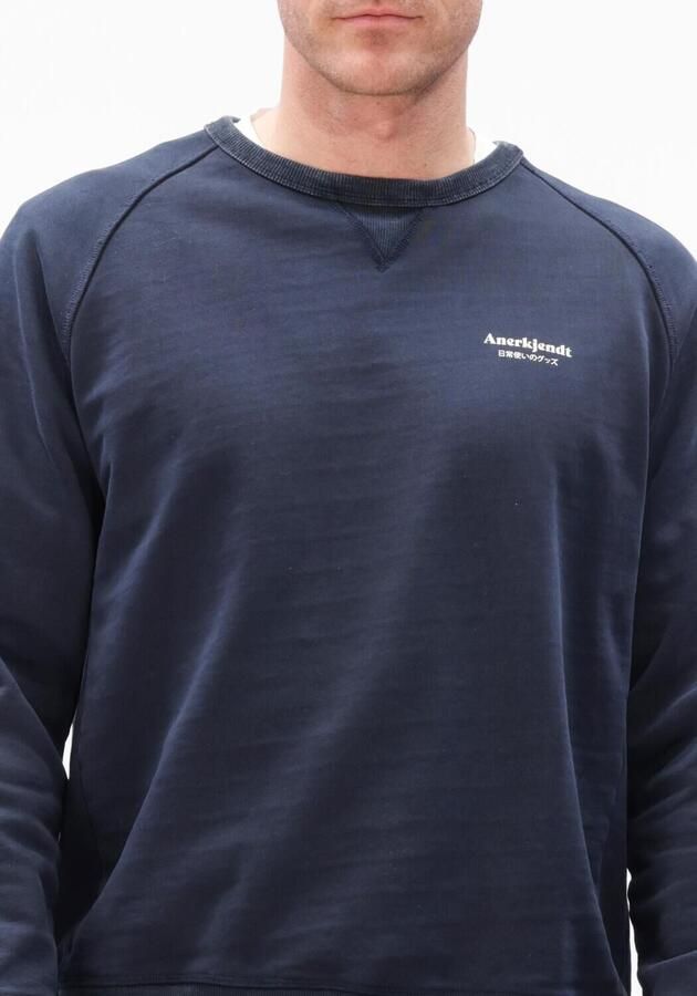 ANERKJENDT Heren Truien & Vesten Aktin Japanese Sweat Donkerblauw - Foto 2