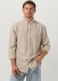ANERKJENDT Heren Overhemden Akkonrad Melange Shirt Beige - Thumbnail 1