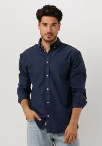 Anerkjendt Blauwe Casual Overhemd Akkonrad Melange Shirt