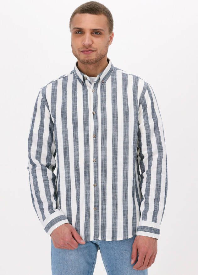 Anerkjendt Blauw wit Gestreepte Casual Overhemd Akkonrad Striped Shirt