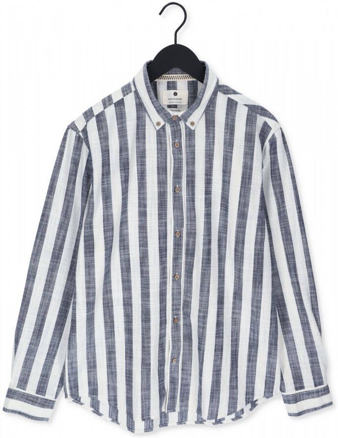 Anerkjendt Blauw wit Gestreepte Casual Overhemd Akkonrad Striped Shirt