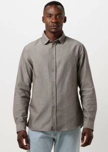 Anerkjendt Bruine Casual Overhemd Aklouis L s Linen Shirt