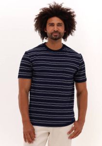 Anerkjendt Donkerblauwe T-shirt AkkIKKI Curve Stripe Tee