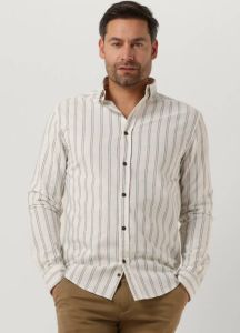 Anerkjendt Gebroken Wit Casual Overhemd Akleif L s Double Stripe