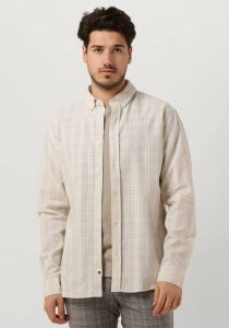 Anerkjendt Zand Casual Overhemd Akkonrad L s Check Shirt
