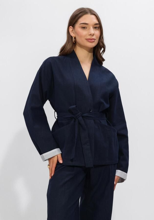 ANOTHER LABEL Dames Blazers Alperrine Jacket Donkerblauw