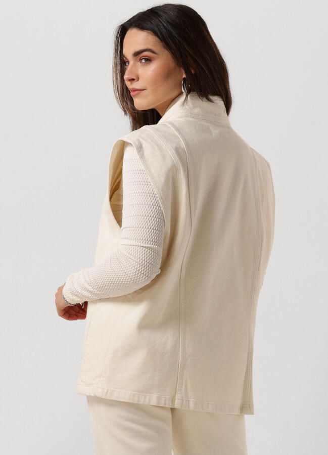 ANOTHER LABEL Dames Blazers Unni Denim Vest Gebroken Wit - Foto 1