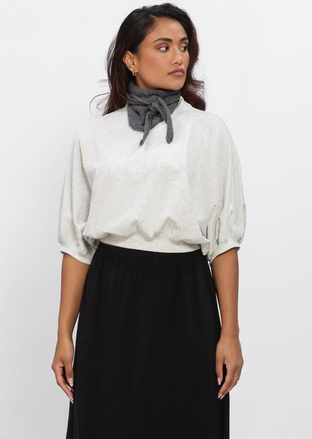ANOTHER LABEL Dames Blouses Alamice T-shirt S s Lichtgrijs