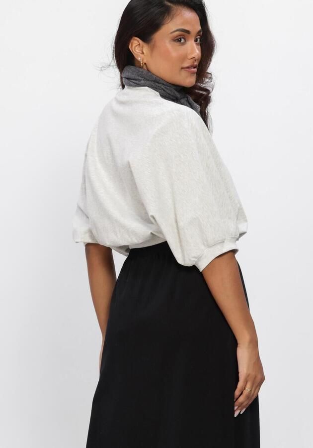 ANOTHER LABEL Dames Blouses Alamice T-shirt S s Lichtgrijs - Foto 4