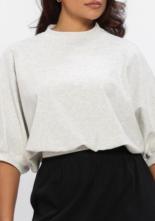 ANOTHER LABEL Dames Blouses Alamice T-shirt S s Lichtgrijs - Foto 3