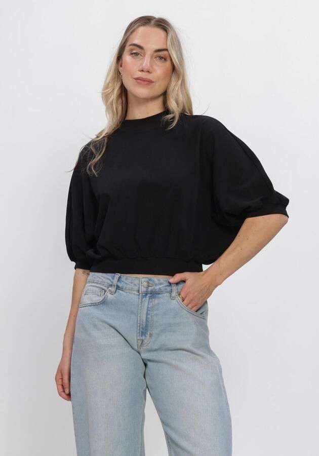 ANOTHER LABEL Dames Blouses Alamice T-shirt S s Zwart