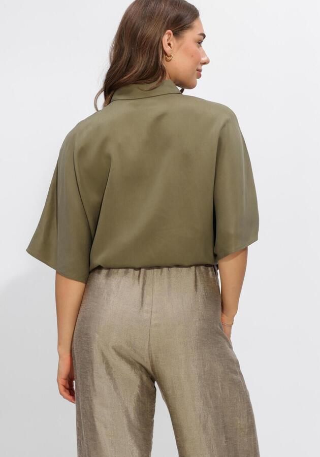 ANOTHER LABEL Dames Blouses Alrila Shirt S s Olijf - Foto 3