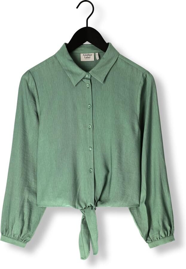 ANOTHER LABEL Dames Blouses Bois Shirt L s Donkergroen - Foto 3
