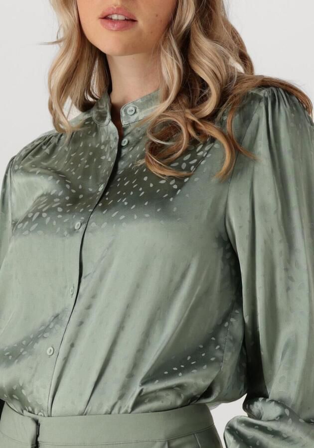 ANOTHER LABEL Dames Blouses Camilla Shirt Groen - Foto 2