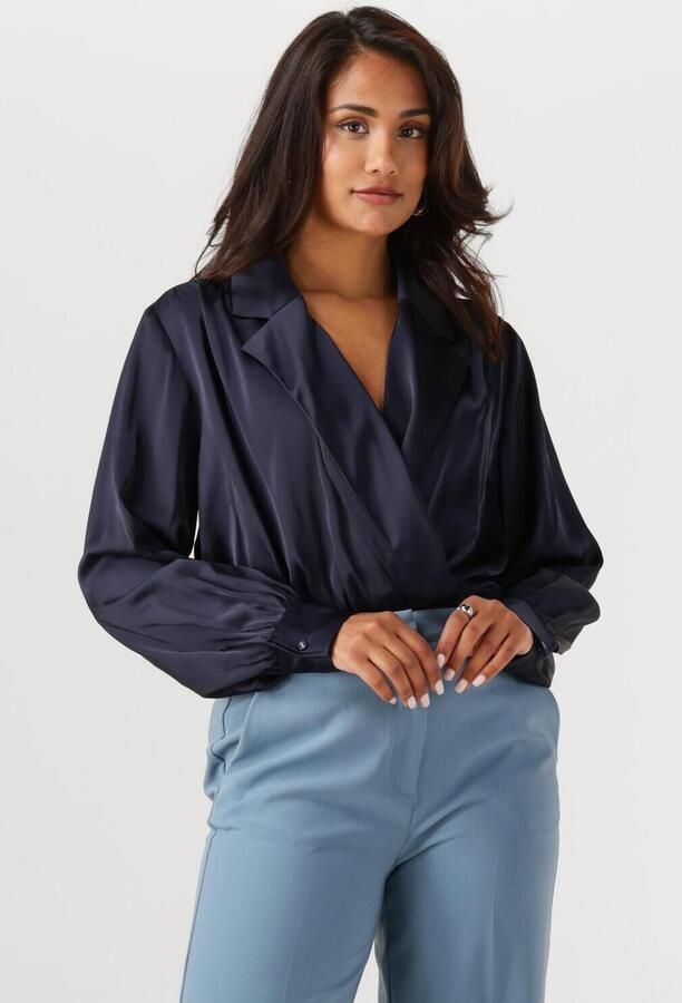 ANOTHER LABEL Dames Blouses Danai Top L s Donkerblauw - Foto 4