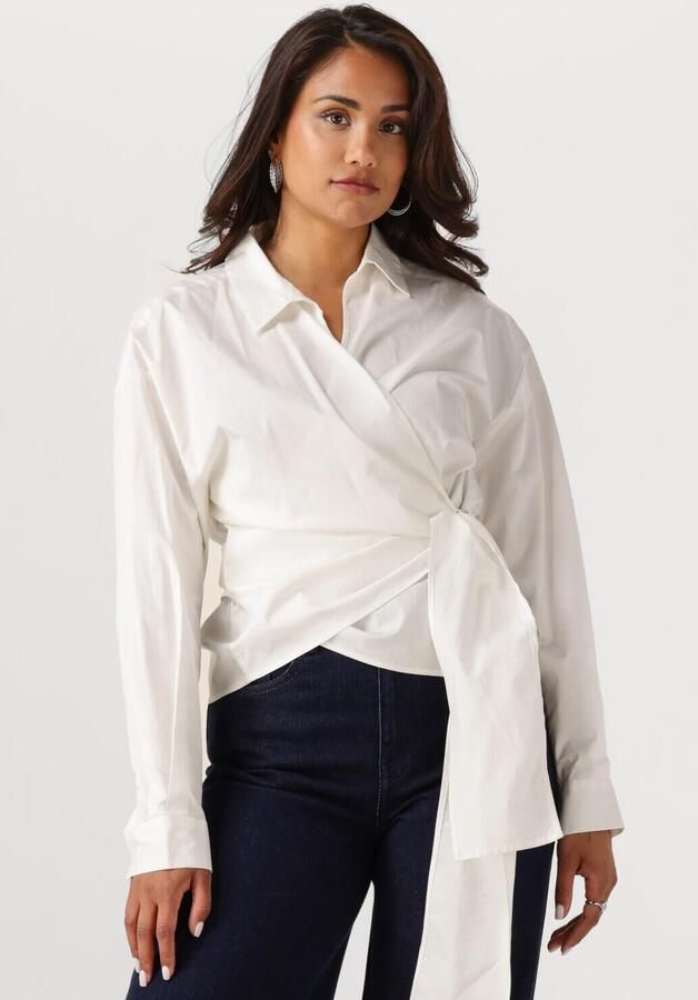 ANOTHER LABEL Dames Blouses Elif Top L s Wit - Foto 4