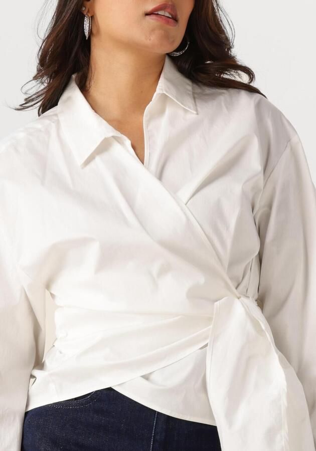ANOTHER LABEL Dames Blouses Elif Top L s Wit - Foto 3