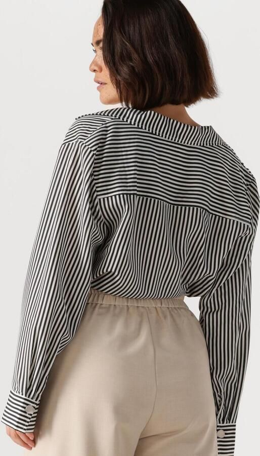 ANOTHER LABEL Dames Blouses Elsie Top L s Zwart - Foto 3