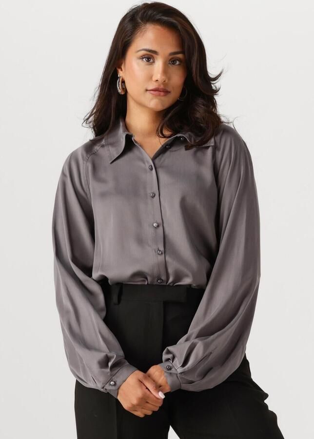 ANOTHER LABEL Dames Blouses Esilia Shirt L s Grijs - Foto 4
