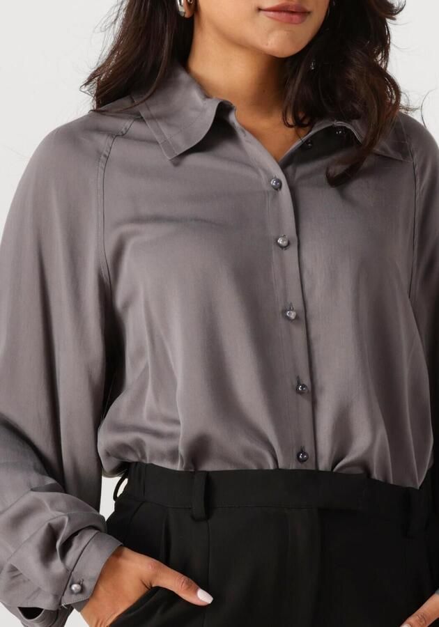 ANOTHER LABEL Dames Blouses Esilia Shirt L s Grijs - Foto 2