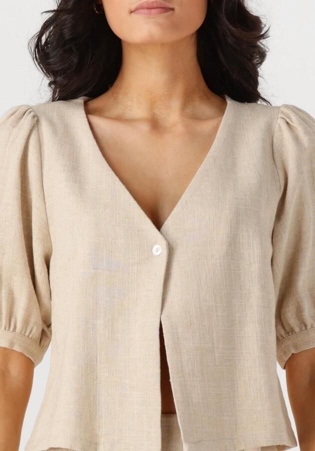 ANOTHER LABEL Dames Blouses Kiek Shirt Zand - Foto 2