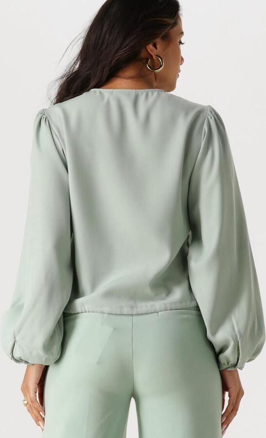 ANOTHER LABEL Dames Blouses Salem Top L s Groen - Foto 3