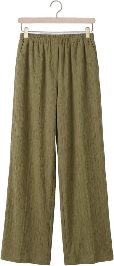 ANOTHER LABEL Dames Broeken Almerla Pants Olijf - Foto 4