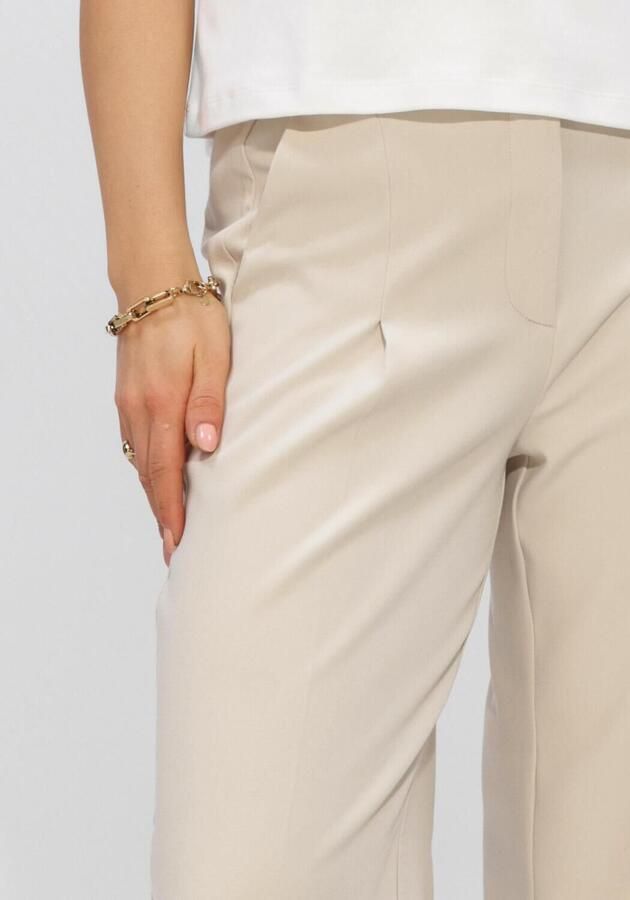 ANOTHER LABEL Dames Broeken Almoore Pleated Pants Beige - Foto 3