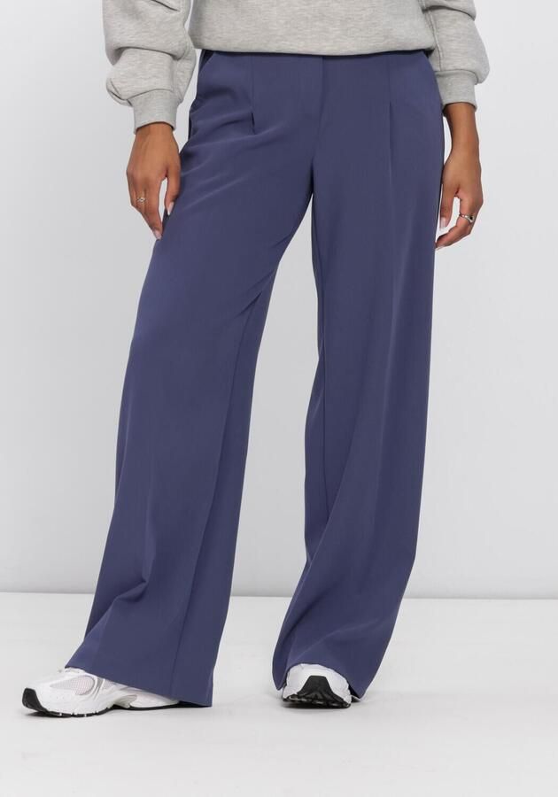 ANOTHER LABEL Dames Broeken Almoore Pleated Pants Blauw
