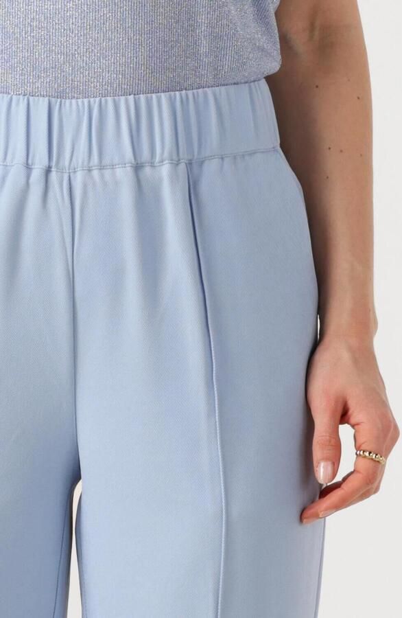 Another-Label straight regular waist broek lichtblauw - Foto 2