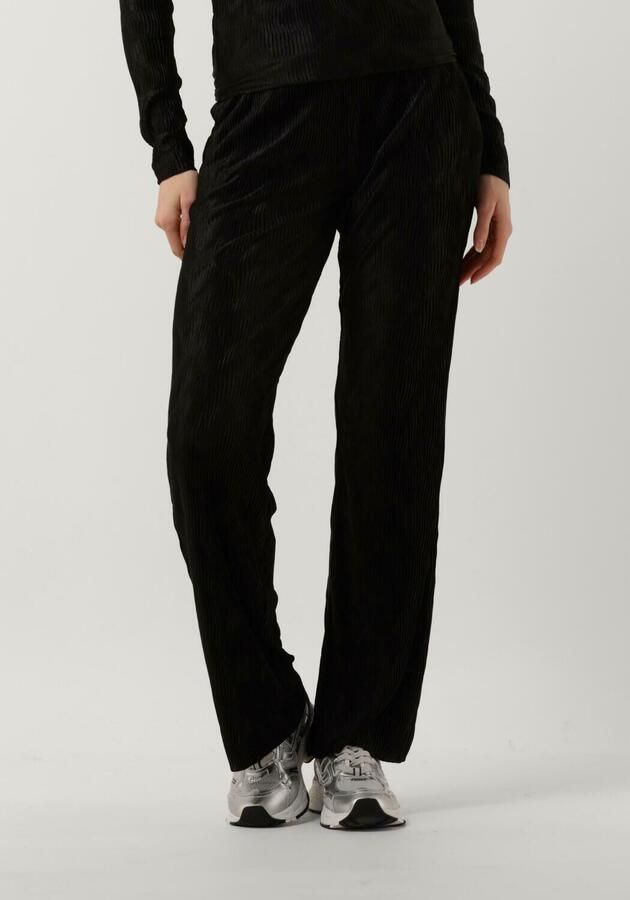 ANOTHER LABEL Dames Broeken Garcelle Pleated Pants Zwart - Foto 4