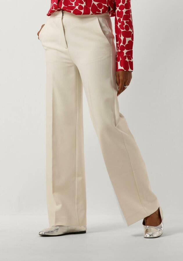 Another-Label high waist straight fit pantalon Moore ecru - Foto 4