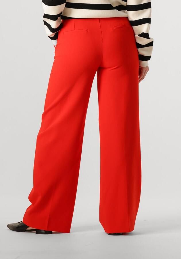 Another-Label straight high waist broek rood