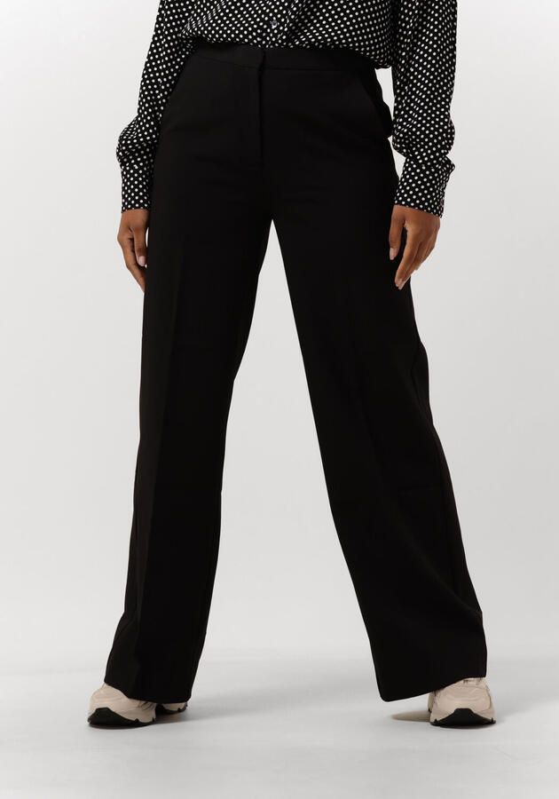 Another-Label high waist straight fit pantalon Moore zwart - Foto 4