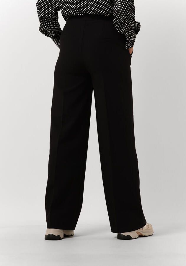 Another-Label high waist straight fit pantalon Moore zwart
