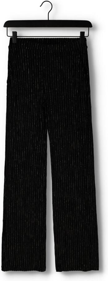 ANOTHER LABEL Dames Broeken Rivoli Velvet Pants Zwart - Foto 3