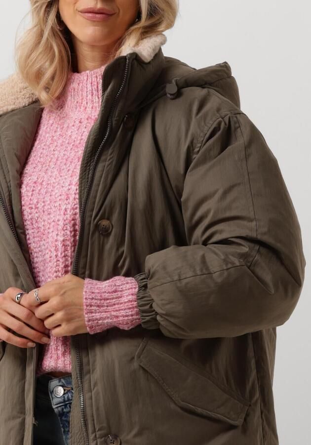 ANOTHER LABEL Dames Jassen Riley Parka Groen - Foto 2