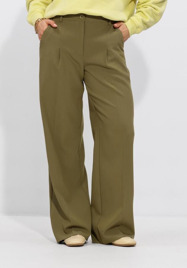ANOTHER LABEL Dames Jeans Alemmy Pants Olijf